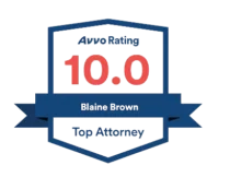 Avvo Rating 10.0 Blained Brown Top Attorney