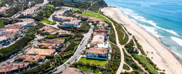 Luxurious South Orange County, California on a beautiful day